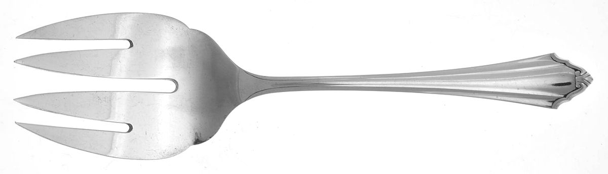 Friedrike  Large Solid Fish Serving Fork by Bremer Silberwarenfa-1