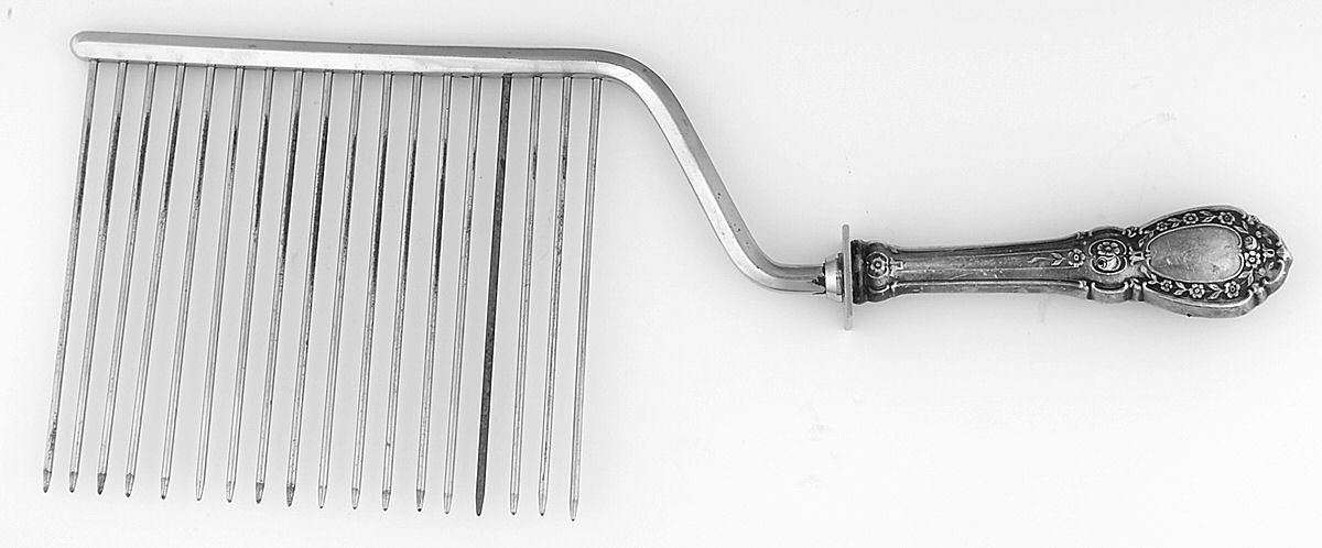 BLS16 (Sterling) Cake Breaker with Silverplate Prongs by R. Blackinton & Co-1
