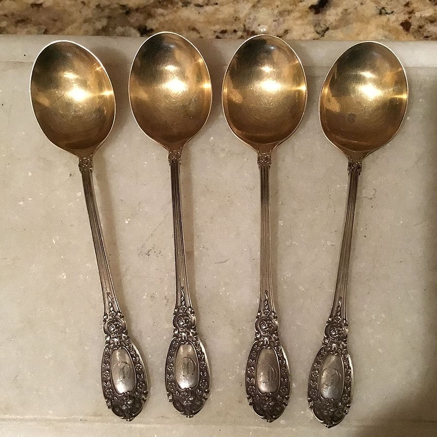 BLS16 (Sterling) Large Chocolate Spoon by R. Blackinton & Co-1