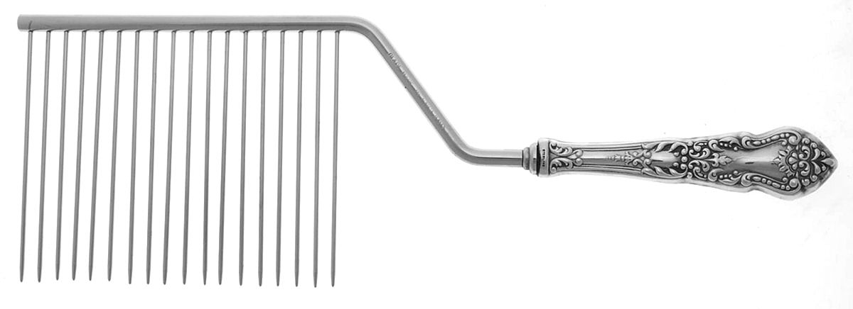 BLS17 (Sterling) Cake Breaker with Silverplate Prongs by R. Blackinton & Co-1