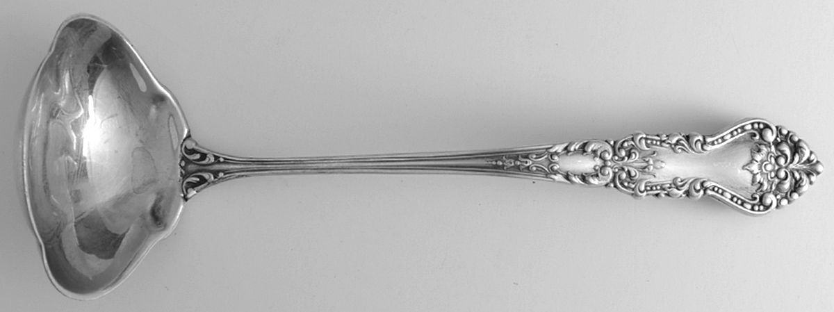 BLS17 (Sterling) Solid Piece Cream Ladle by R. Blackinton & Co-1