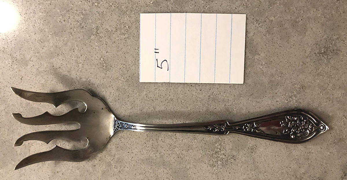 Sweetbrier (Sterling) Small Chipped Beef Fork by R. Blackinton & Co-1