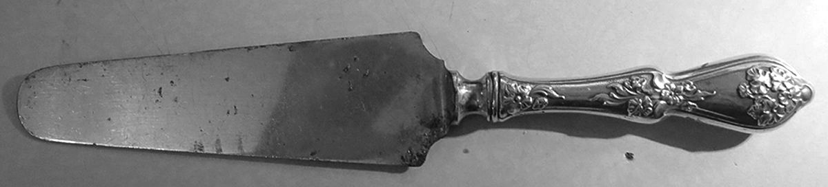 Sweetbrier (Sterling) Pie Server with Silverplate Blade by R. Blackinton & Co-1