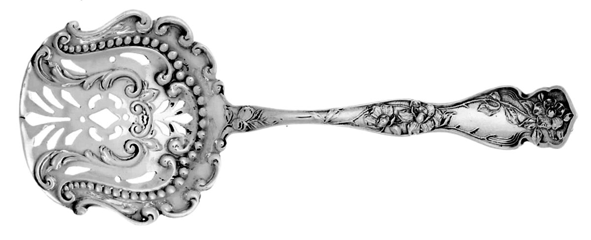 Cherry Blossom (Sterling, No Mono) Bon Bon Scoop by R. Blackinton & Co-1