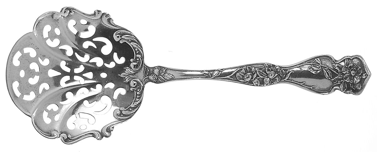 Cherry Blossom (Sterling, No Mono) Tomato Server, Solid Piece by R. Blackinton & Co-1