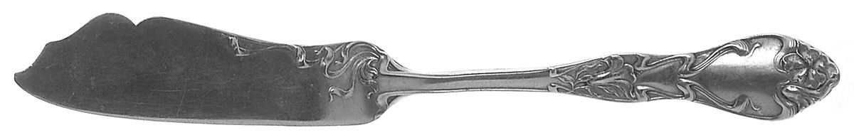 Azalia (Sterling) Flat Handle Master Butter Knife by R. Blackinton & Co-1