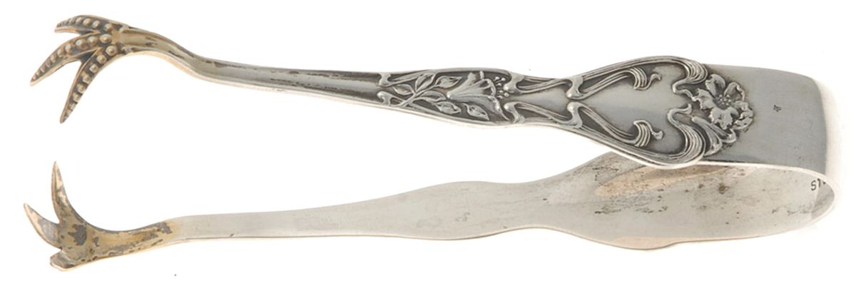 Azalia (Sterling) Bon Bon Tongs by R. Blackinton & Co-1