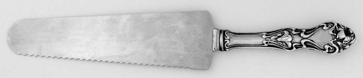 Azalia (Sterling) Pie & Cake Server with Stainless Blade by R. Blackinton & Co-1