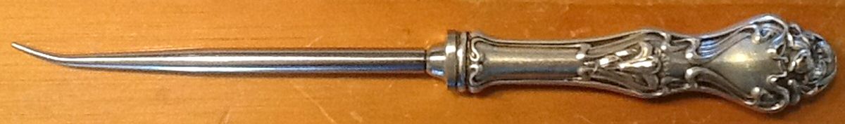Azalia (Sterling) One Tine Butter Pick by R. Blackinton & Co-1