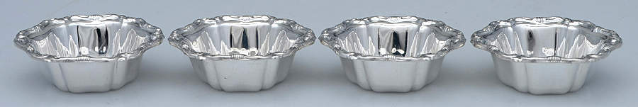 Sterling Hollowware Nut Dish - Set of 4 by Birks Silver-1