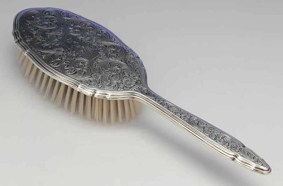 5600-Engraved (Sterling, Hollowware) Hair Brush by R. Blackinton & Co-1