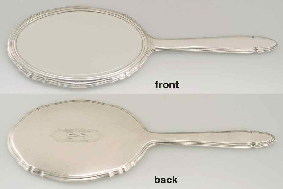 5600 (Sterling, Hollowware) Mirror with Handle by R. Blackinton & Co-1