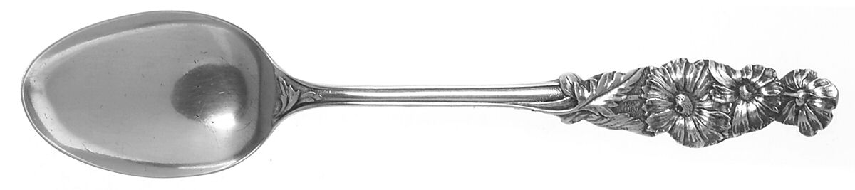Floral Series (Sterling) Five O'Clock Spoon by Baker Manchester-1
