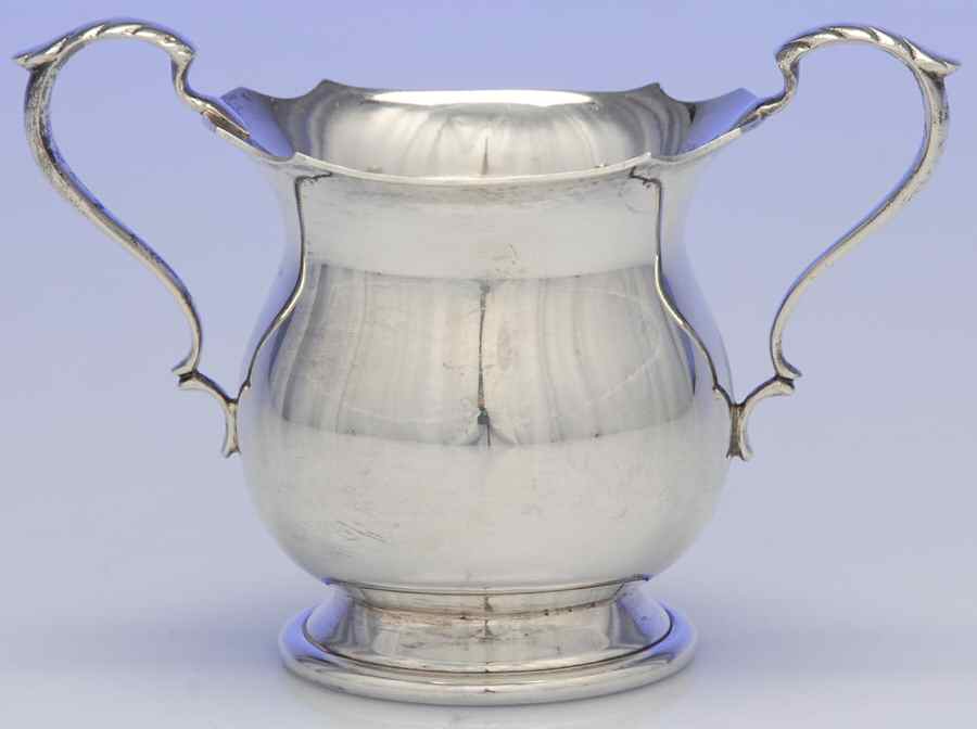 210 (Sterling, Hollowware) Mini Open Sugar Bowl by Baldwin & Miller-1