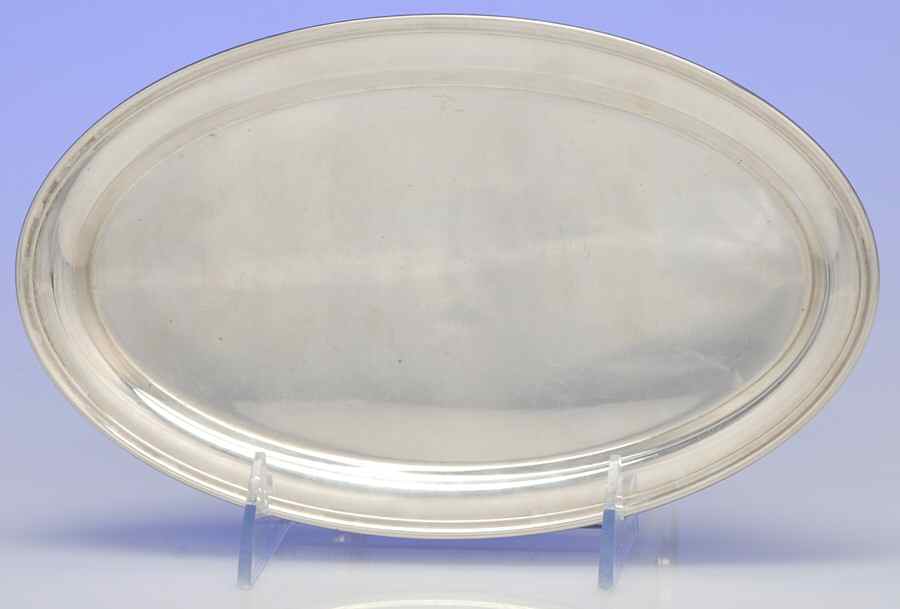210 (Sterling, Hollowware) Tray for Mini Creamer & Open Sugar Set by Baldwin & Miller-1