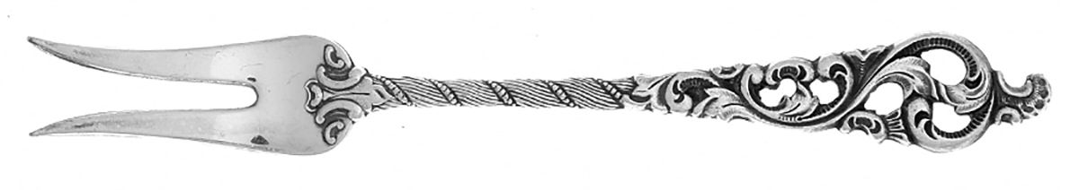 Dobbel Rokokko  Snail Fork by Brodrene Lohne (Norway)-1
