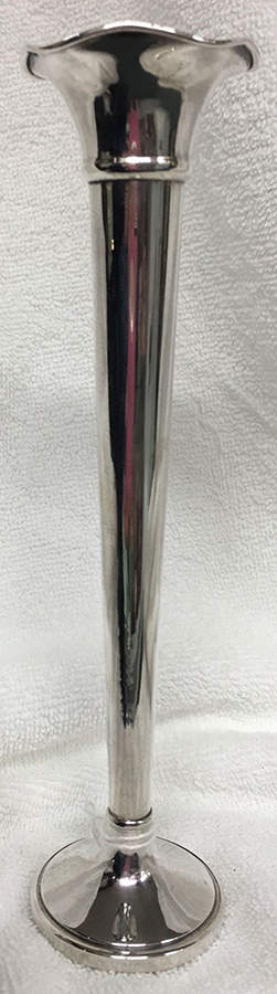 287 (Sterling, Hollowware) 8" Weighted Bud Vase by Baldwin & Miller-1