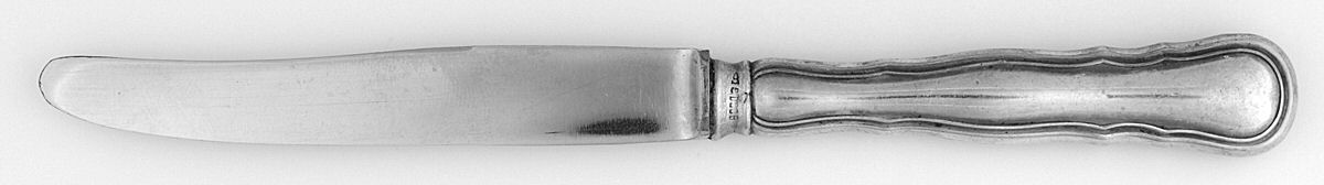 BSF27 (Sterling) Dessert Knife with Stainless Blade by Bremer Silberschmied-1