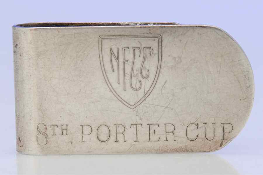 1956 (Sterling, Hollowware) Napkin Clip by R. Blackinton & Co-1