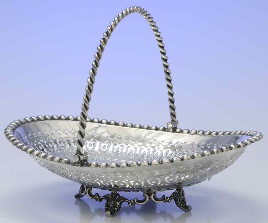 1463 (Silverplate, Hollowware) Oval Footed Centerpiece by B & J Sippel Ltd-1