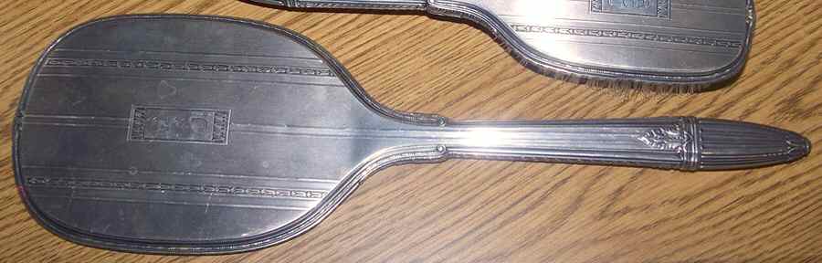 1500 (Sterling, Hollowware) Mirror with Handle by R. Blackinton & Co-1