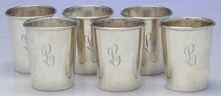 121 (Sterling, Hollowware) Mint Julep - Set of 6 by Baldwin & Miller-1