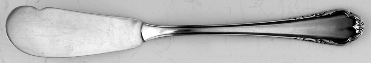 BSF28 (Silverplate) Flat Handle Butter Spreader by Bremer Silberschmied-1