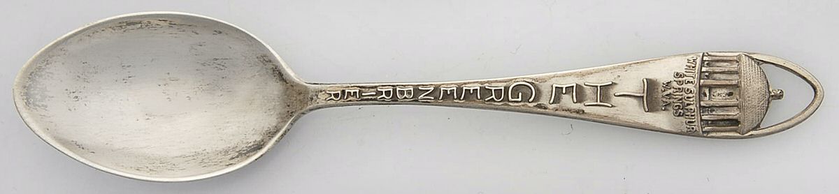 States & Cities Souvenir Spoons(Sterling) West Virginia Demitasse Spoon by Bates & Klinke Inc-1