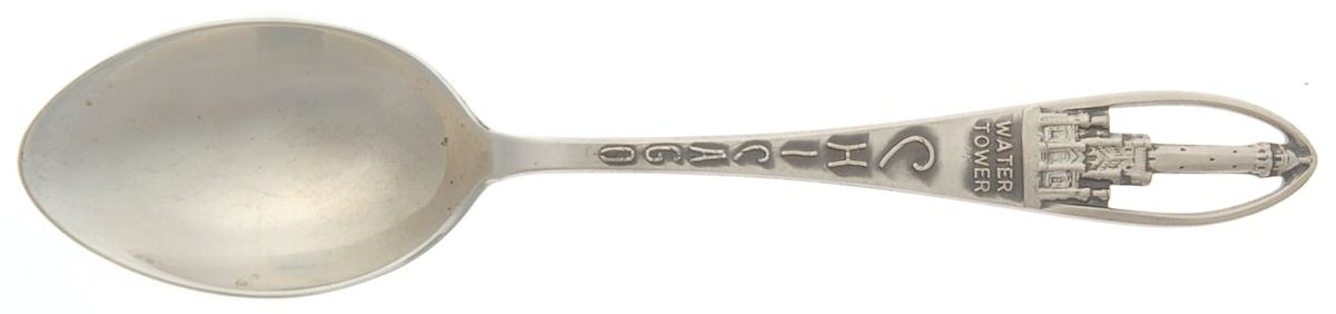 States & Cities Souvenir Spoons(Sterling) Illinois Demitasse Spoon by Bates & Klinke Inc-1