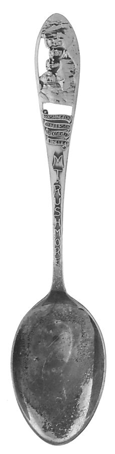 States & Cities Souvenir Spoons(Sterling) South Dakota Teaspoon by Bates & Klinke Inc-1