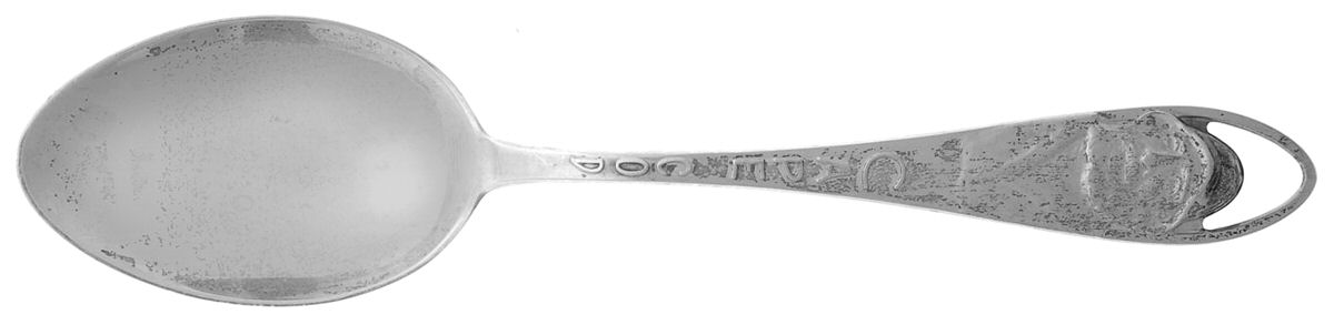 States & Cities Souvenir Spoons(Sterling) Massachusetts Teaspoon by Bates & Klinke Inc-1