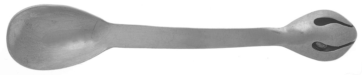 B6A1 (Sterling) Baby Spoon with Rattle Hadle by Ball-1