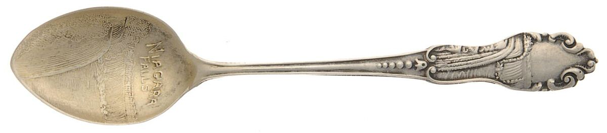 States & Cities Souvenir Spoons (Sterling) New York Demitasse Spoon by Barstow & Williams-1
