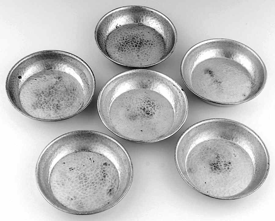 Sterling Hollowware Nut Dish - Set of 6 by Brock & Co-1