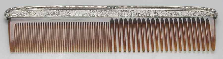 1500-Engraved (Sterling, Hollowware) Comb by R. Blackinton & Co-1