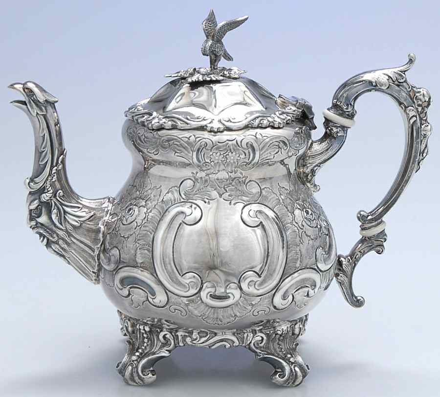 BBS11 (Silverplate, Hollowware) Teapot by Barker Bros Ltd. Flatware-1
