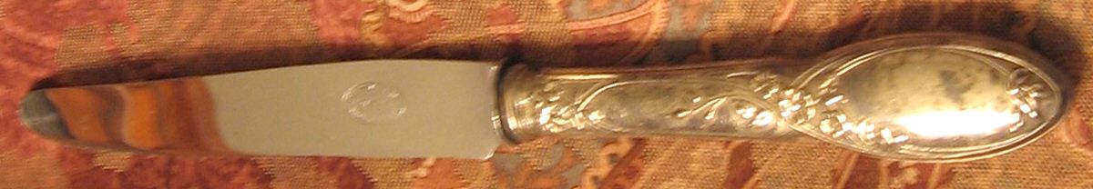 BOQ7 (Silverplate) New French Hollow Knife by Boulenger Adolphe-1