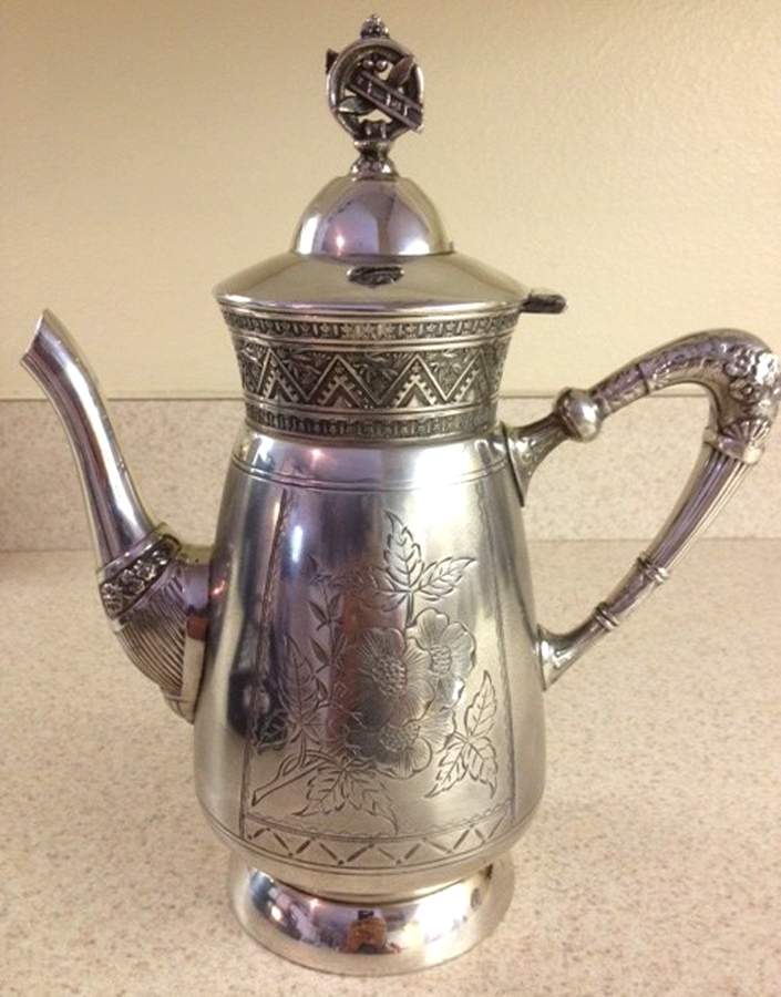 985 (Silverplate, Hollowware) Silverplate Coffee Pot by Barbour Bros -1