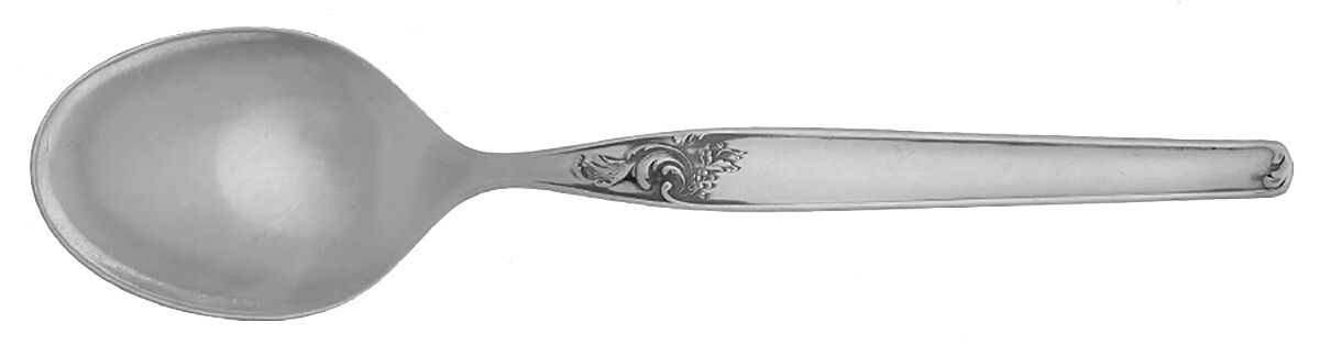 Patricia (Silverplate) Dessert/Oval Soup Spoon by Bruckmann & Sohne-1