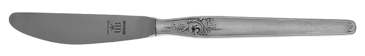 Patricia (Silverplate) Dessert Knife with Stainless Blade by Bruckmann & Sohne-1