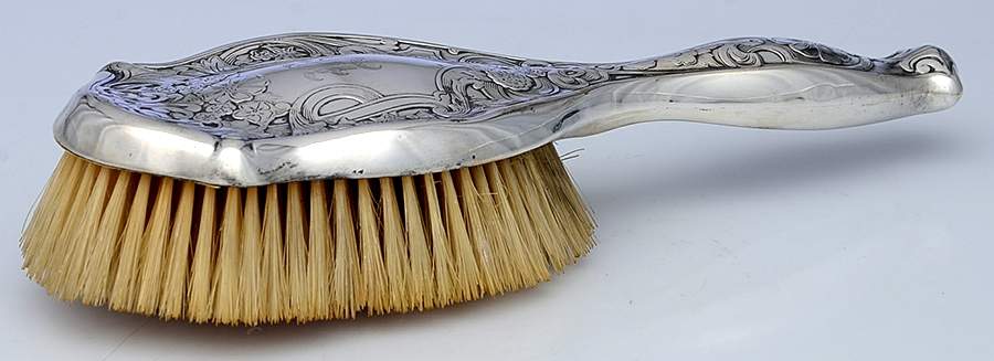 1898 (Sterling, Hollowware) Hair Brush by R. Blackinton & Co-1
