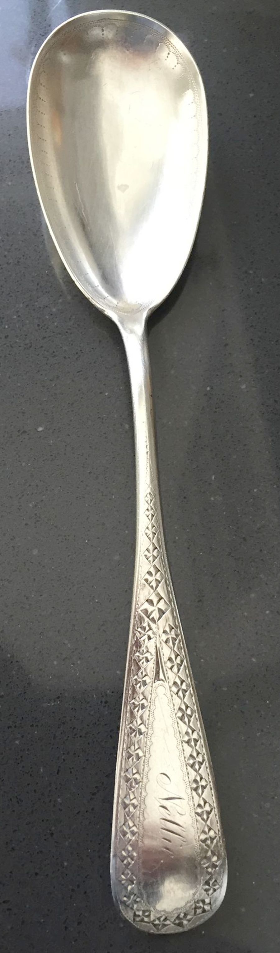 BGB11 (Sterling) Preserve Spoon by Bigelow Bros. & Kennard-1