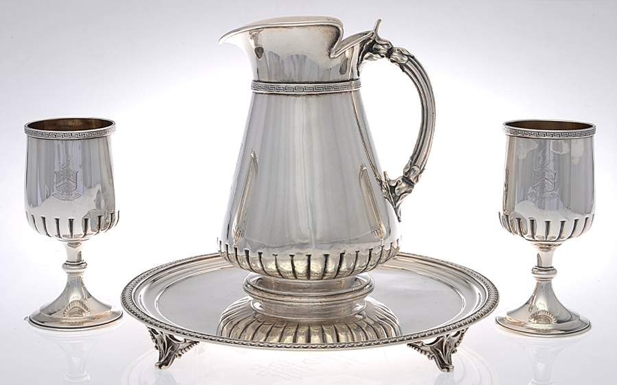 BGBBGB12 (Hollowware) (4 Piece) Water Serving Set by Bigelow Bros. & Kennard-6