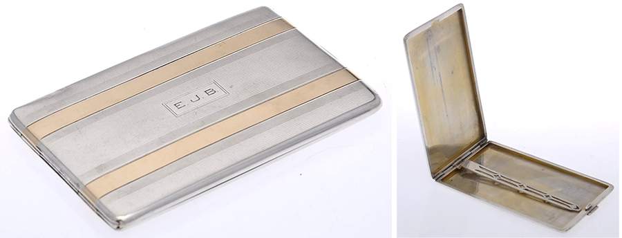2522 (Sterling, Hollowware) Cigarette Case by R. Blackinton & Co-1