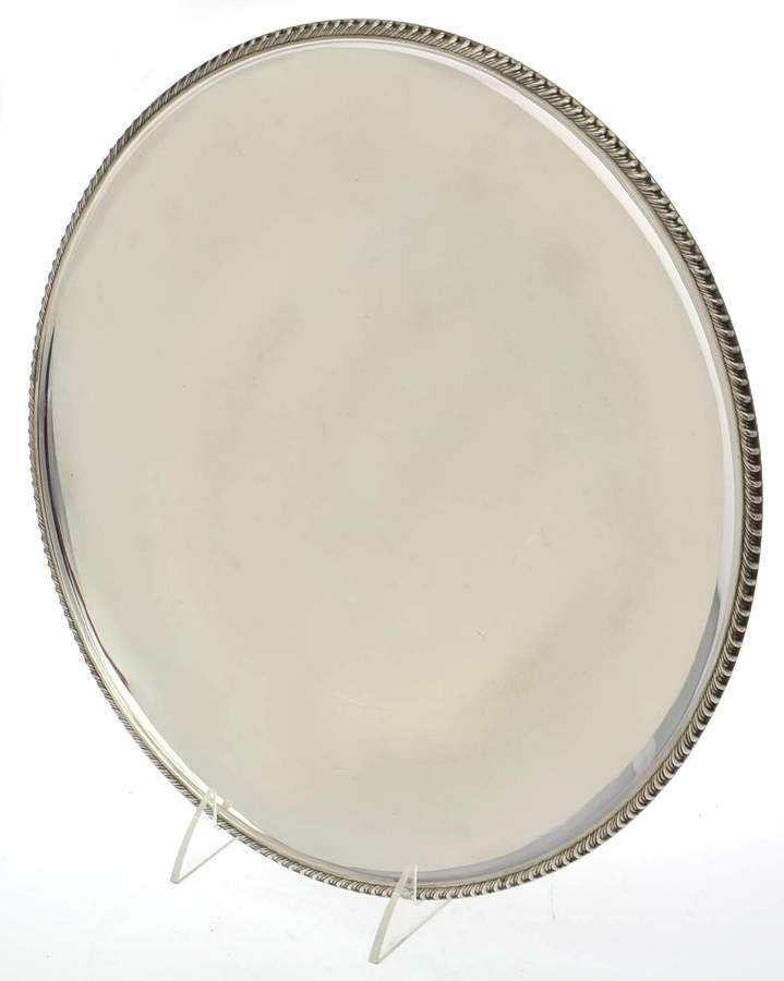 632 (Sterling, Hollowware) 12" Round Tray by Black Starr & Frost-1