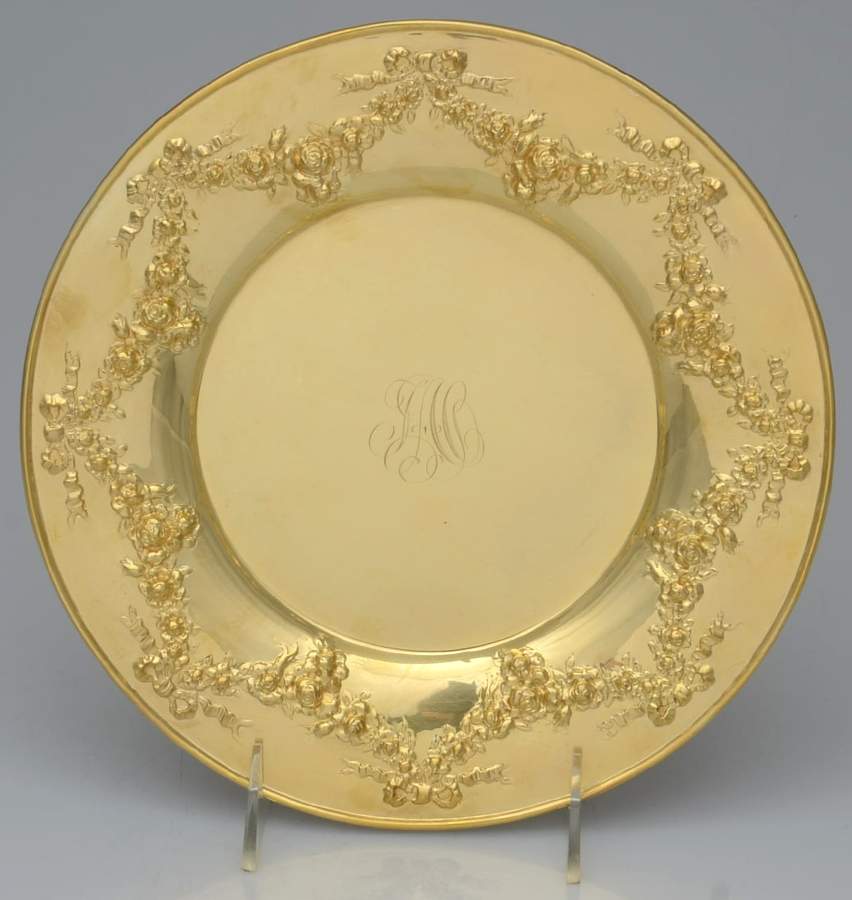 BTFBTF19 (Sterling, Hollowware) 9" Dinner Plate by Black Starr & Frost-1