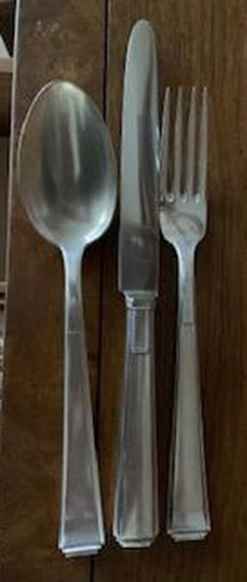 Skyscraper Moderne (Silverplate) Fork by Bremer Silberschmied-1