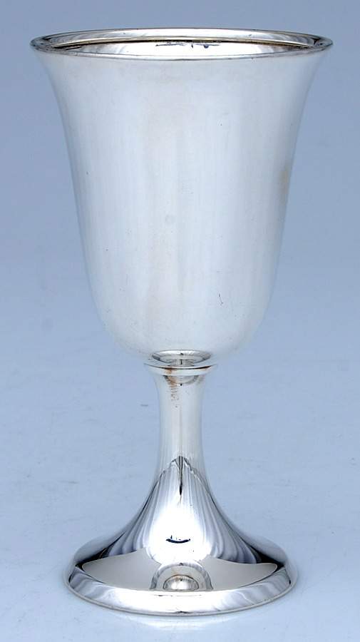 31-45 (Sterling, Hollowware) Water Goblet by Birks Silver-1
