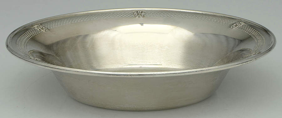 32 (Sterling, Hollowware) 9" Round Vegetable Bowl by Baldwin & Miller-1