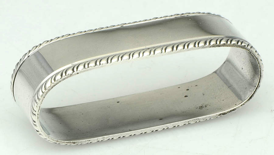 1683 (Sterling, Hollowware) Oblong Napkin Ring by R. Blackinton & Co-1